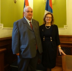 11 October 2016 The Chairman of the Committee on Constitutional and Legislative Issues Djordje Komlenski and the Chair of the Italian Chamber of Deputies Justice Committee Donatella Ferranti
